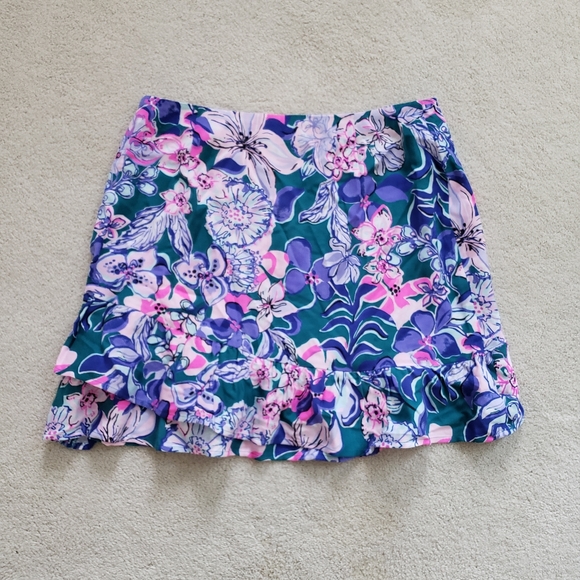 SOLD NWT Lilly Pulitzer Ibby Skirt in Moonlight Garden sz10 - Picture 14 of 15
